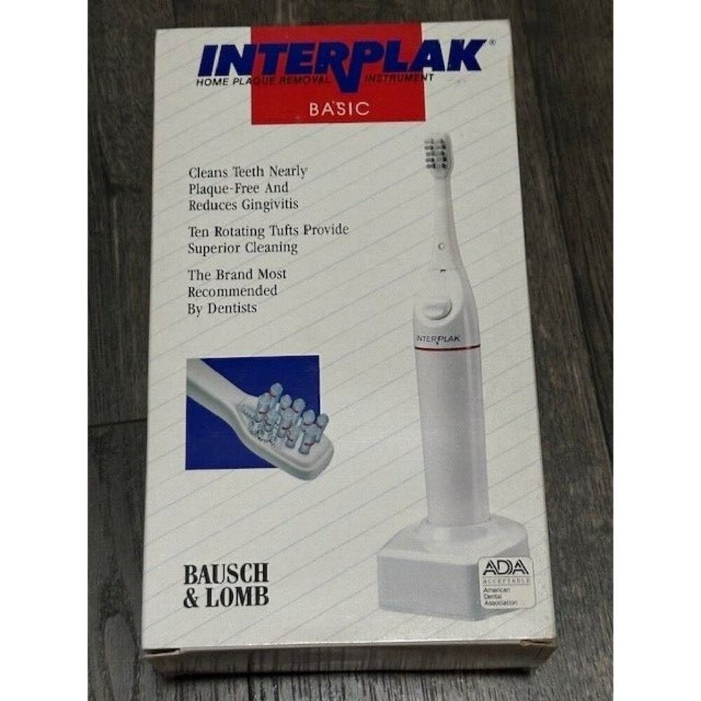 Vintage Interplak Home Plaque Removal Instrument 1992 New Sealed NOS PB-10 Rare